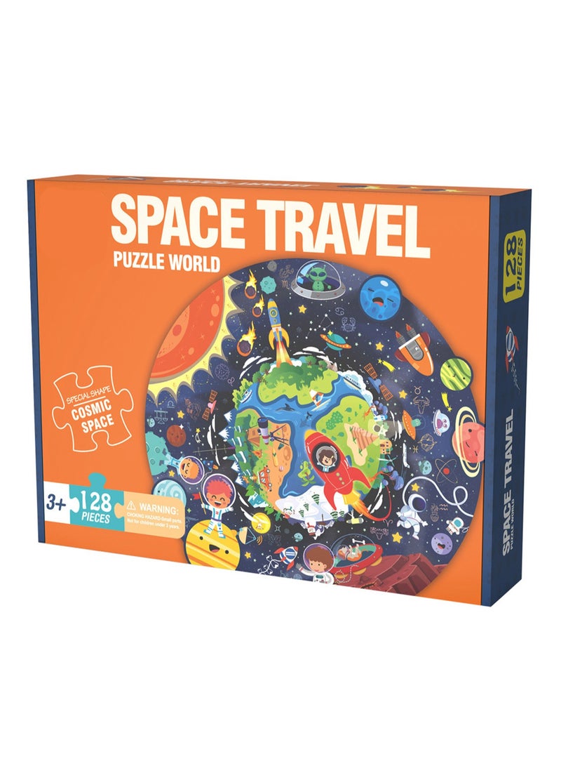 ألعاب ألغاز تعليمية لطيفة للأطفال من الرسوم المتحركة، هدايا للأطفال، هدايا تذكارية لمشاركة أعياد الميلاد، ألعاب ألغاز تعليمية معلبة، هدايا رياض الأطفال، مناسبة للأطفال فوق سن ثلاث سنوات للعب (128 قط - Image 1